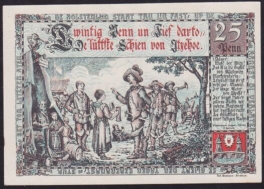 Almanya 25 Pfennig Notgeld 1920 Çil