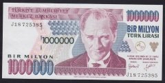 7.EMİSYON 2.TERTİP 1 000 000 LİRA J18 725385 ÇİL