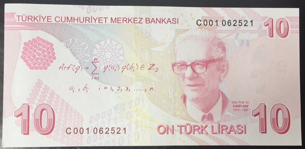 9.Emisyon 3.Tertip 10 Lira C001 Çil