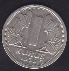 1935 YILI 1 KURUŞ eski para fiyatları
