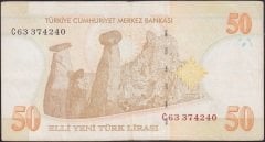 8.Emisyon 50 YTL C63 374240 Çok Temiz