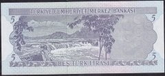 6.Emisyon 2.Tertip 5 Lira K59 198210 Çilaltı Çil
