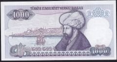7.Emisyon 2.Tertip 1000 Lira F70 435994 Çil