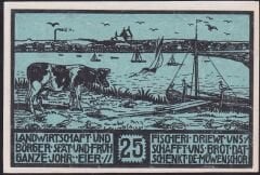 Almanya 25 Pfennig Notgeld 1923 Çil