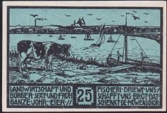 Almanya 25 Pfennig Notgeld 1923 Çil