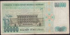 7.Emisyon 1.Tertip 50000 Lira A31 136436 Çok Temiz