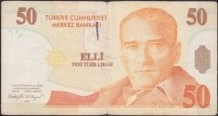 8.Emisyon 50 YTL B59 595782 Temiz