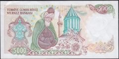 7.Emisyon 2.Tertip 5000 Lira B37 256282 Çok Çok Temiz+