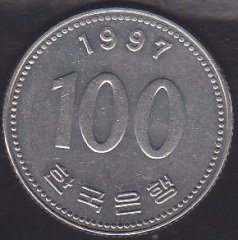 GÜNEY KORE 100 WON 1997