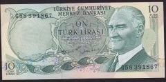 6.Emisyon 2.Tertip 10 Lira G58 391867 Çilaltı Çil