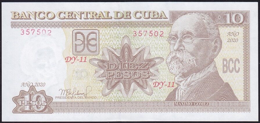 Küba 10 Pesos 2020 Çil