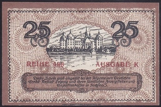 ALMANYA 25 PFENNİNG NOTGELD 1921 ÇİL