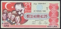1983 23 NİSAN YARIM BİLET - Y SERİSİ