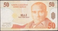 8.Emisyon 50 YTL B38 492727 Çok Temiz