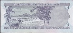 6.Emisyon 2.Tertip 5 Lira K50 223748 Ççt Çilaltı