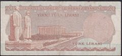 6.EMİSYON 1.TERTİP 20 LİRA A38 066929 TEMİZ