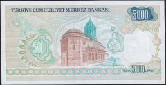 7.Emisyon 1.Tertip 5000 Lira A56 295982 Çilaltı