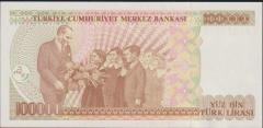 7.Emisyon 3.Tertip 100000 Lira F45 123373 Çilaltı
