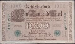 Almanya 1000 Mark 1910 Çok Temiz+