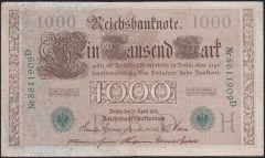 Almanya 1000 Mark 1910 Çok Temiz+