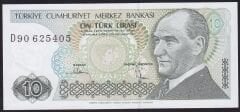 7.Emisyon 2.Tertip 10 Lira D90 625405 Çil