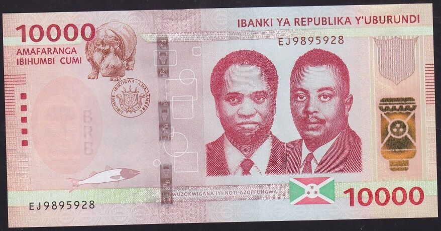 Burundi 10000 Frank 2022 Çil Pick 59