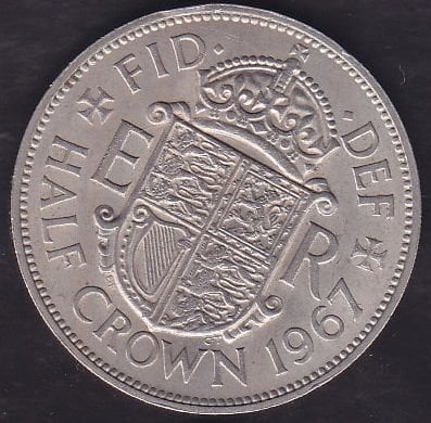 İngiltere Half Crown 1967