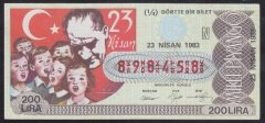 1983 23 NİSAN ÇEYREK BİLET - N SERİSİ