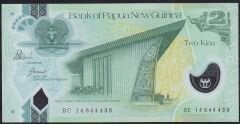 Papua New Guinea 2 Kına 2013 Çil Pick 28c Polimer