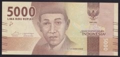 Endonezya 5000 Rupiah 2016 ÇİL Pick 156a