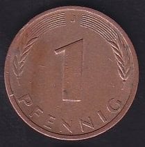 Almanya 1 Pfennig 1979 J
