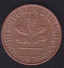 Almanya 1 Pfennig 1979 J
