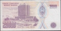 7.Emisyon 2.Tertip 20000 Lira G76 748164 Çok Temiz