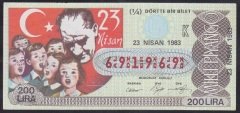 1983 23 NİSAN ÇEYREK BİLET - K SERİSİ