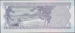6.Emisyon 2.Tertip 5 Lira K15 433669 Çilaltı