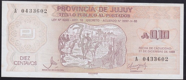 ARJANTİN 10 CENTAVOS 1988 ÇİLALTI ÇİL