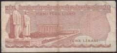 6.Emisyon 1.Tertip 20 Lira A13 297816 Çok Temiz