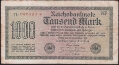 Almanya 1000 Mark 1922 Çok Temiz - Yıldızlı Seri
