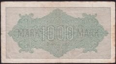 Almanya 1000 Mark 1922 Çok Temiz - Yıldızlı Seri