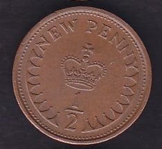 İngiltere 1/2 Penny 1974