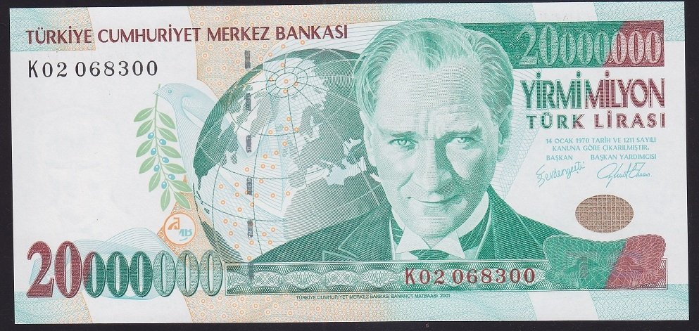 7.EMİSYON 20 000 000 LİRA K02 068300 ÇİLALTI ÇİL