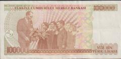 7.Emisyon 3.Tertip 100000 Lira F28 277637 Çok Temiz+
