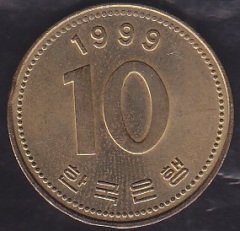 GÜNEY KORE 10 WON 1999