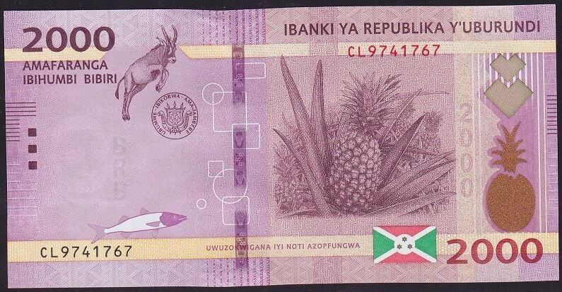 Burundi 2000 Frank 2023 Çil