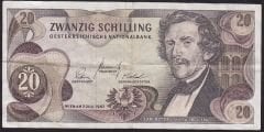 Avusturya 20 Şilin 1967 Çok Temiz