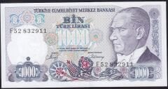 7.Emisyon 2.Tertip 1000 Lira F52 832911 Çilaltı Çil
