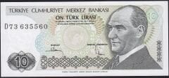 7.Emisyon 2.Tertip 10 Lira D73 635560 Çil