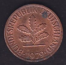 Almanya 1 Pfennig 1979 G
