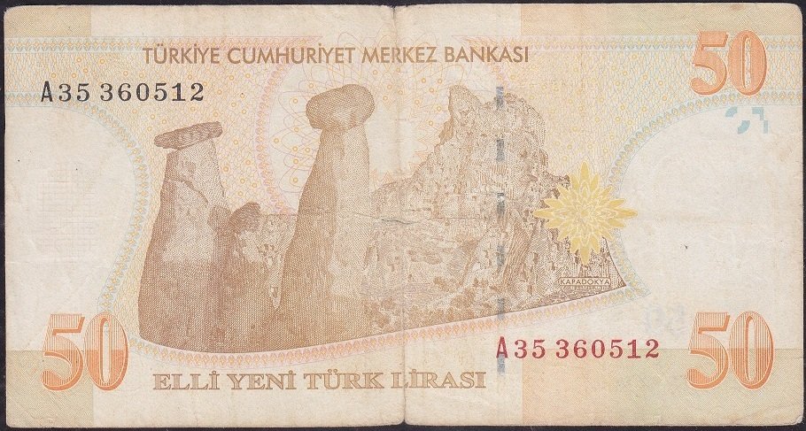 8.Emisyon 50 YTL A35 360512 Temiz