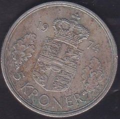 DANİMARKA 5 KRON 1974